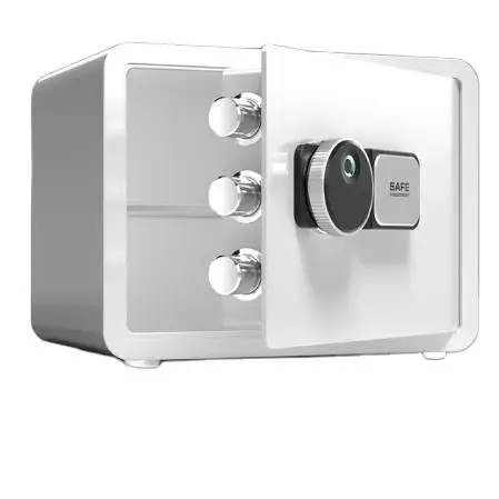 High-end Mini Size Elegant White Home Cash Box Electronic Money Safe Box — image 3