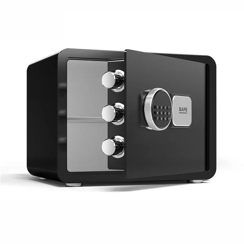 High-end Mini Size Elegant White Home Cash Box Electronic Money Safe Box — image 4