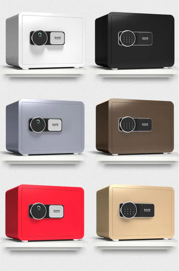 High-end Mini Size Elegant White Home Cash Box Electronic Money Safe Box — image 7