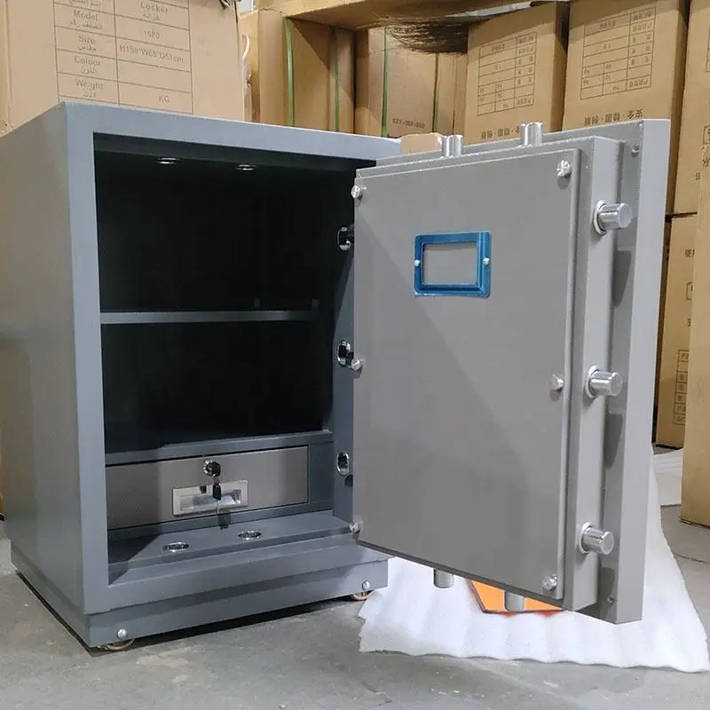 Home Money Deposit Office Steel Safes Box Fireproof Digital Deposit Safe High Security Fire Cabinet Safe — image 3