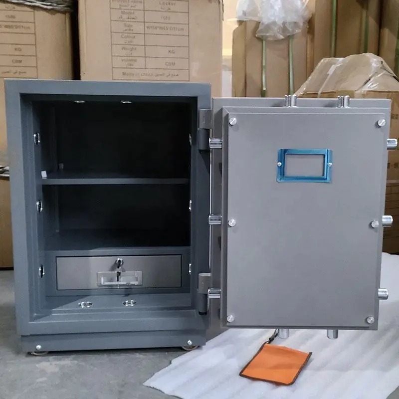 Home Money Deposit Office Steel Safes Box Fireproof Digital Deposit Safe High Security Fire Cabinet Safe — image 4