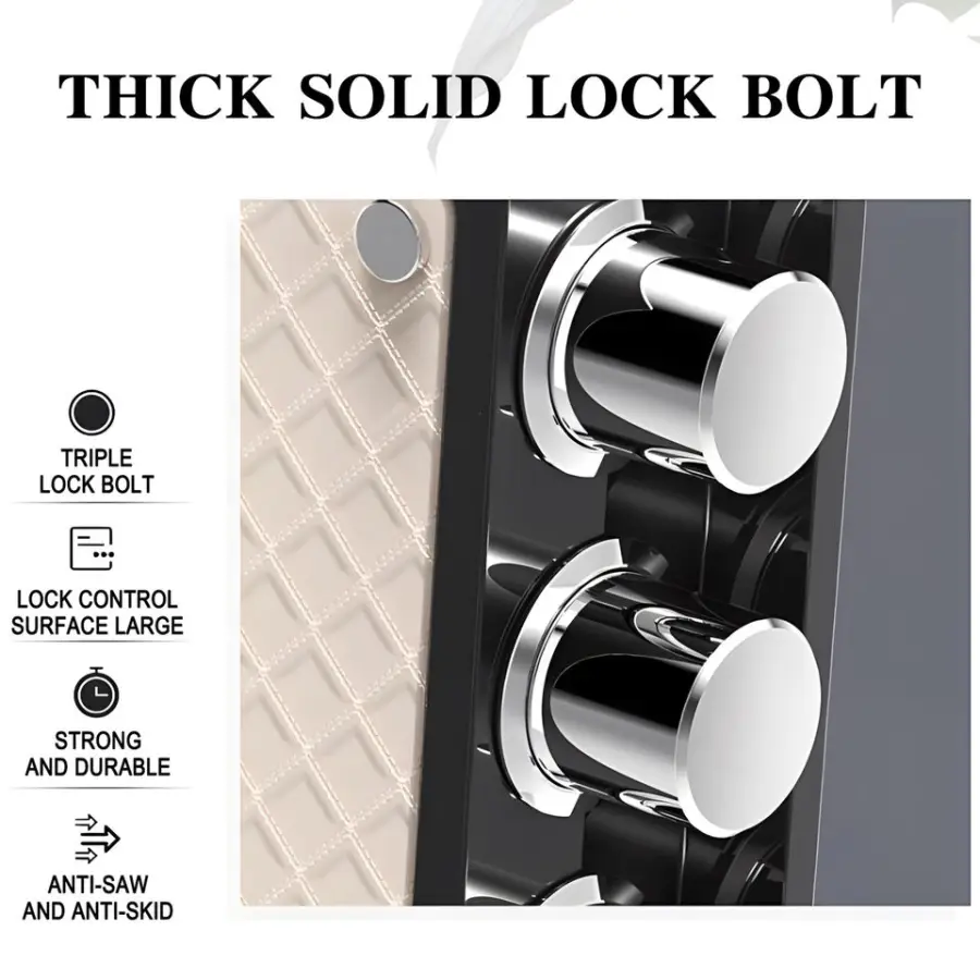 Electronic Deluxe Digital Safety Steel Cash Box Key Keypad Lock Home Office Hotel Business Jewelry Gun Cash Use Storage Money — image 6