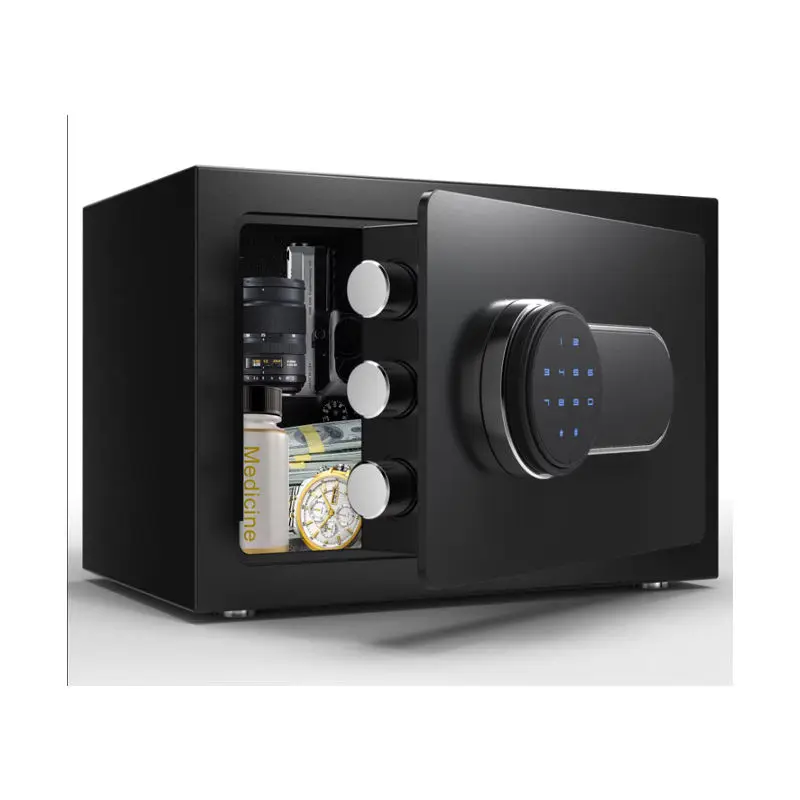 Home Office Security Digital Mini Safe Password Electronic Home Safe Box Smart Safe Box — view 1