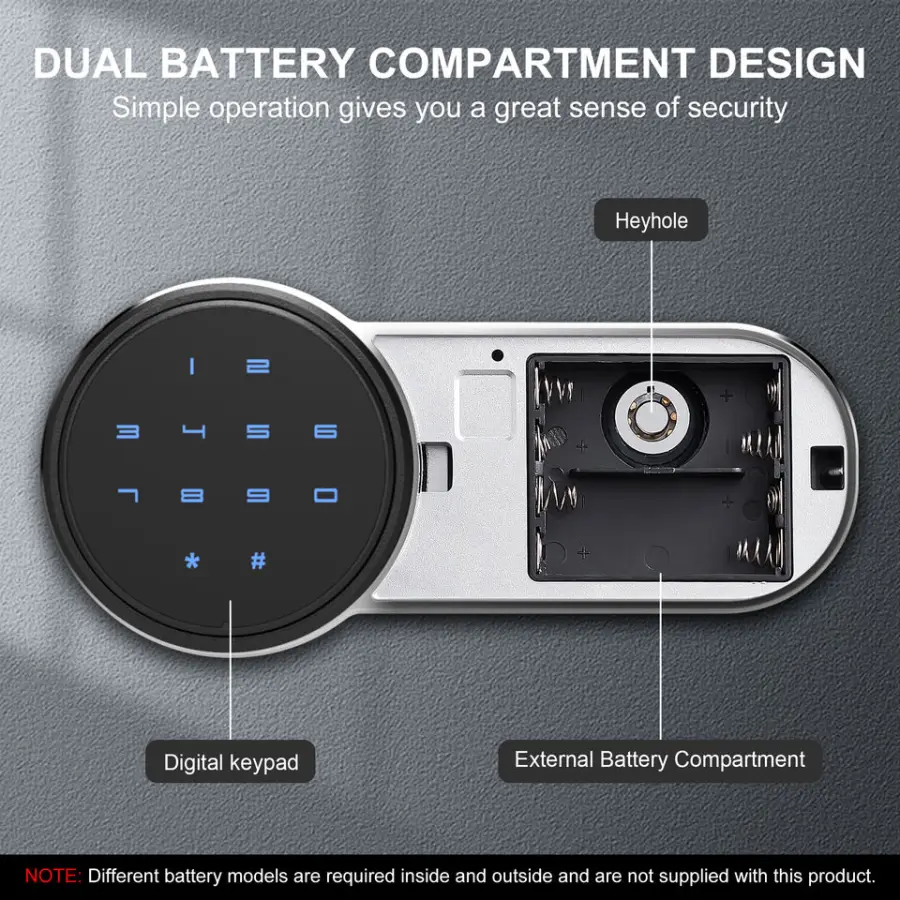 Home Office Security Digital Mini Safe Password Electronic Home Safe Box Smart Safe Box — image 3
