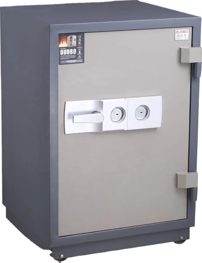 Mechanical Password 2 Keys Combination Fireproof Safe Fire Resistant Safe Box for Money Security Home Office — image 3