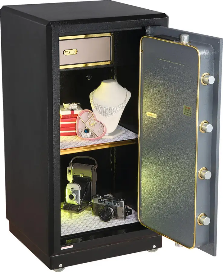 Heavy Duty Fireproof Safe Box Fire Resistant Electronic Locking Home Office Document Money Digital Safe Box — view 1
