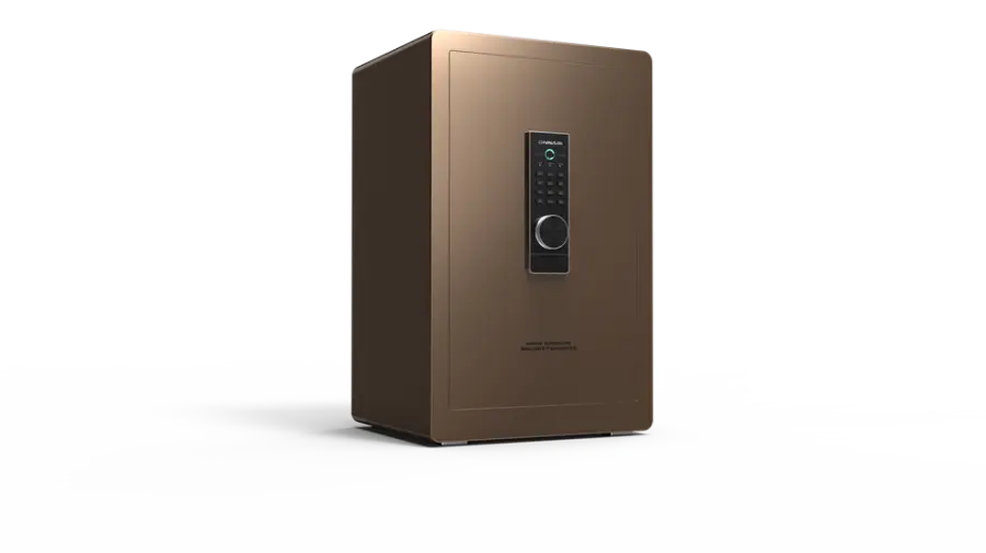 Steel Security Biometric Digital Money Safe Box Fingerprint Home Hotel Combination Electronic Safes — image 6