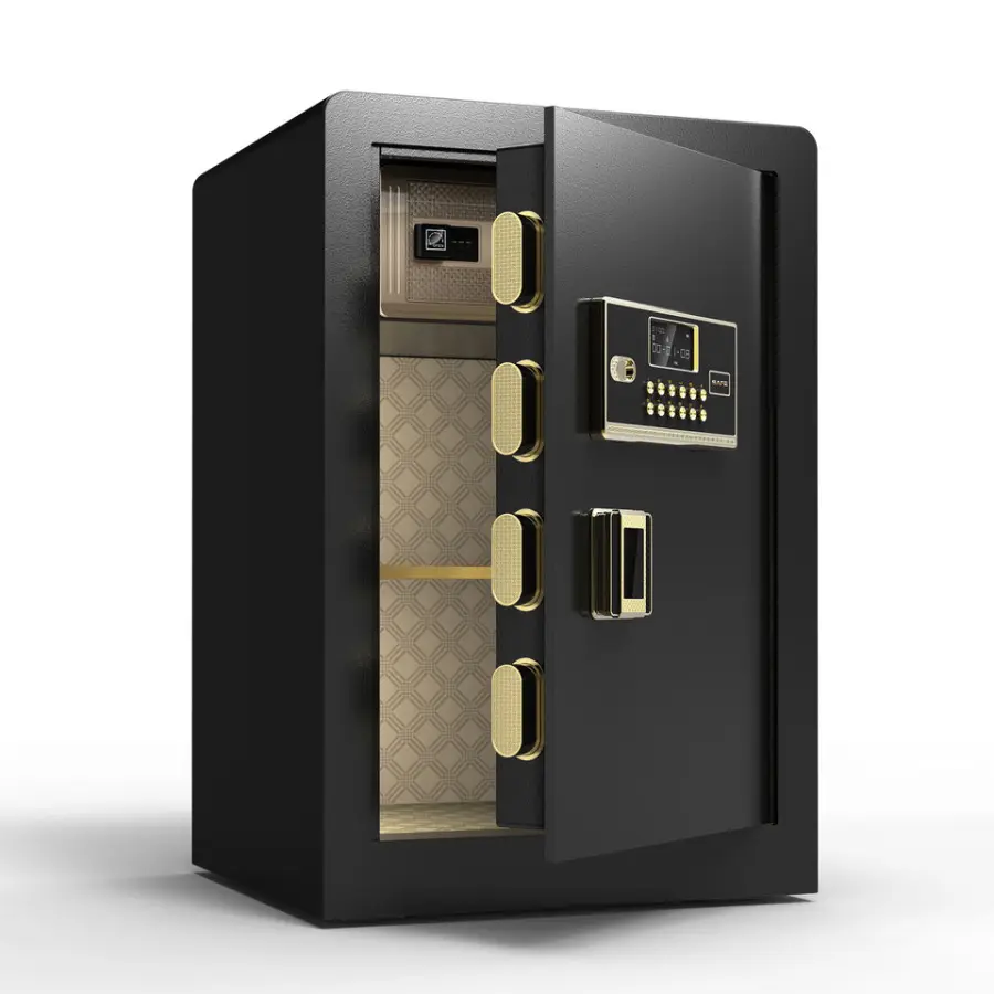 Safe and Sturdy Anti-pry and Anti-theft Home Office Electronic Digital Safe Home Safety Box Fingerprint Safe — view 1