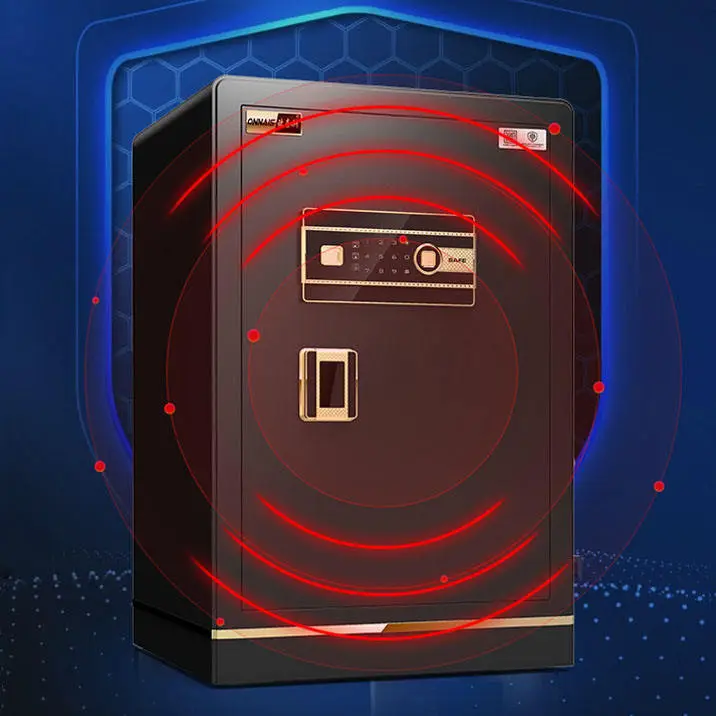 45 Fingerprint Office Automatic Digital Strongbox Security Fireproof Safe Box Coffer Money/jewelr Solid Steel — image 6
