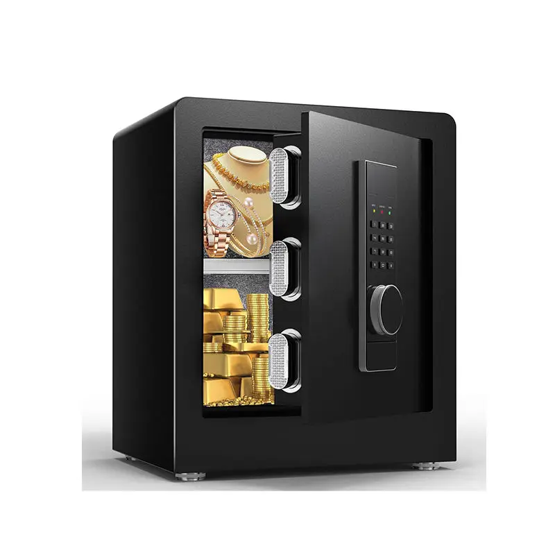 Manufacturers Direct Sale Fully Open Door Iron Steel Safe Cabinet Personal Fingerprint Safe Box — view 1