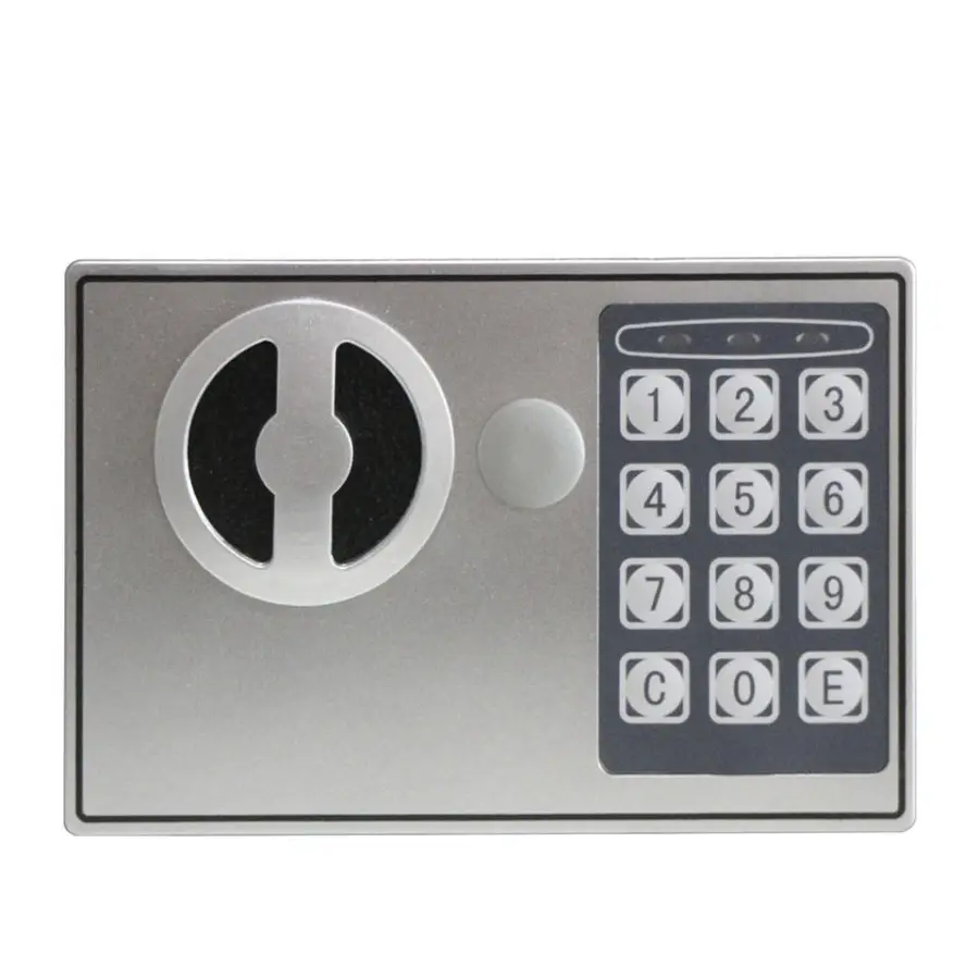 Digital Smart Safe Box Home Use Safes Small Secure Box Cold Rolled Steel Solid Light Gold Keyboard — image 5