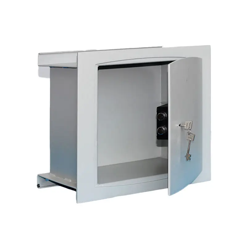 Wholesale Customized Multifunctional Solid Steel Safe Deposit Box Key and Electronic Digital Lock Wall Mounted — view 1