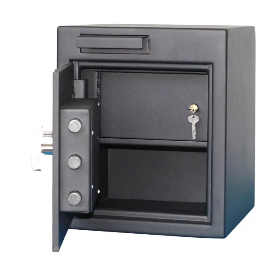 Secret Money Deposit Safe Box Cheap Factory Price Black Color Money Deposit Safe — view 1