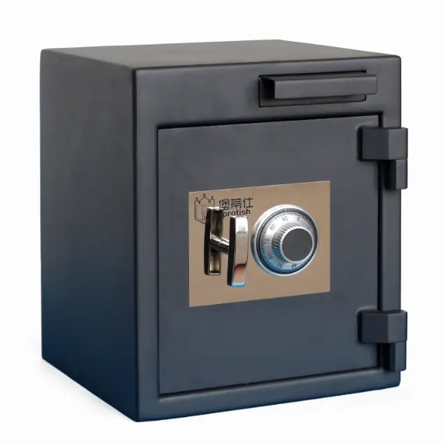 Pull Drawer Antitheft Deposit Safe Box with Digital Money Locker — view 1
