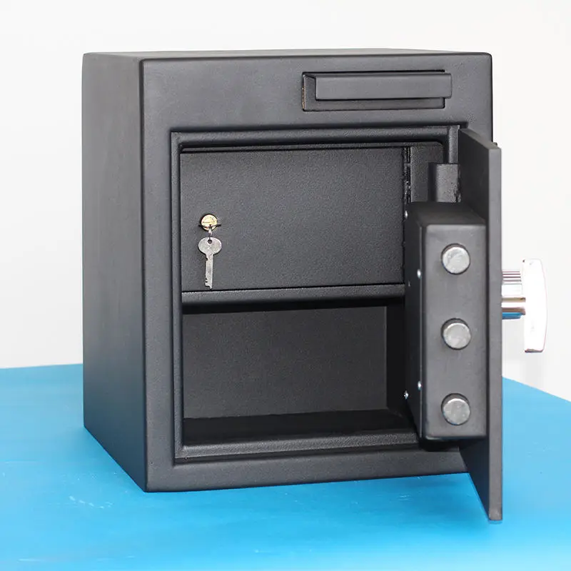 New Collection Electronic Digital Lock Safe Box with Key Lock Pull Drawer Electronic Depository Safe — image 4
