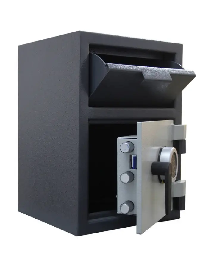 Front Loading Depository Cash Safe Deposit Box with Compartment Body , Door Drop Safe SFD51 — view 1