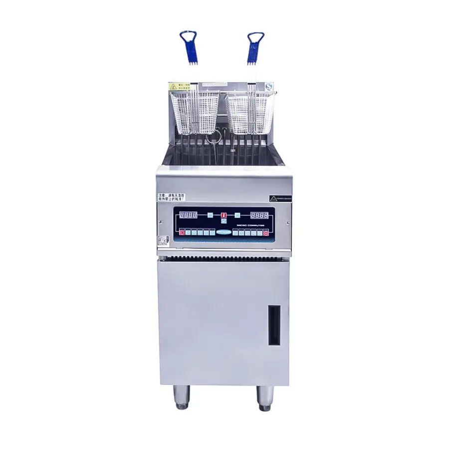 Single Tank Chicken Deep Fryer Machine Commercial Catering Equipment Electric Deep Fryer Commercial — view 1