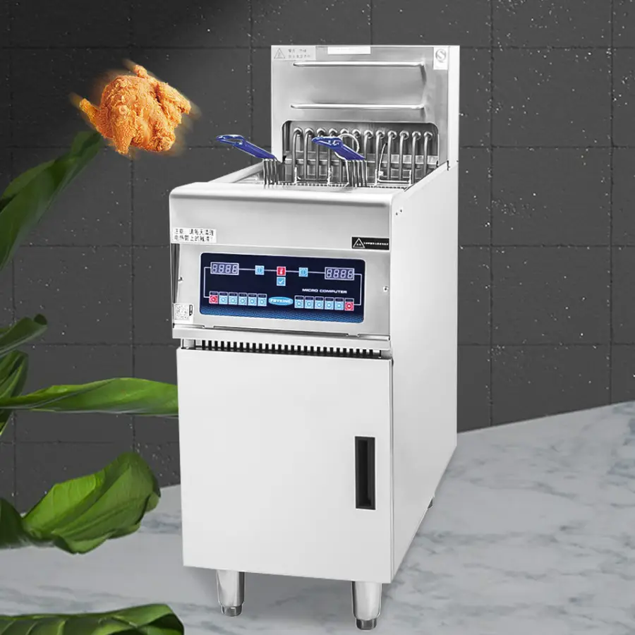 Single Tank Chicken Deep Fryer Machine Commercial Catering Equipment Electric Deep Fryer Commercial — image 3