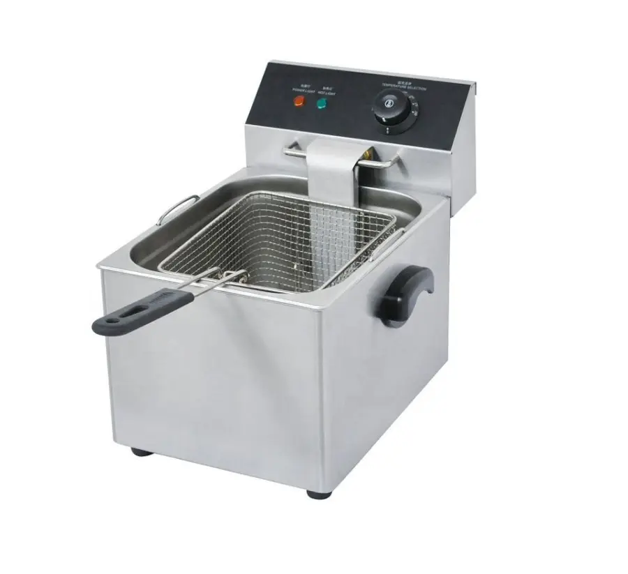 Customized Tabletop 1 Tank 6L Electric Deep Fryer Commercial Chips Frier — view 1