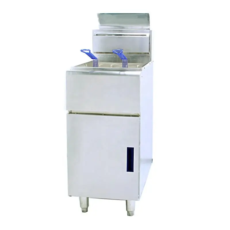 Ex Factory Price 26L Stainless Steel Deep Fryer Single Commercial Kitchen LPG Fryer for Chicken Fish — image 7