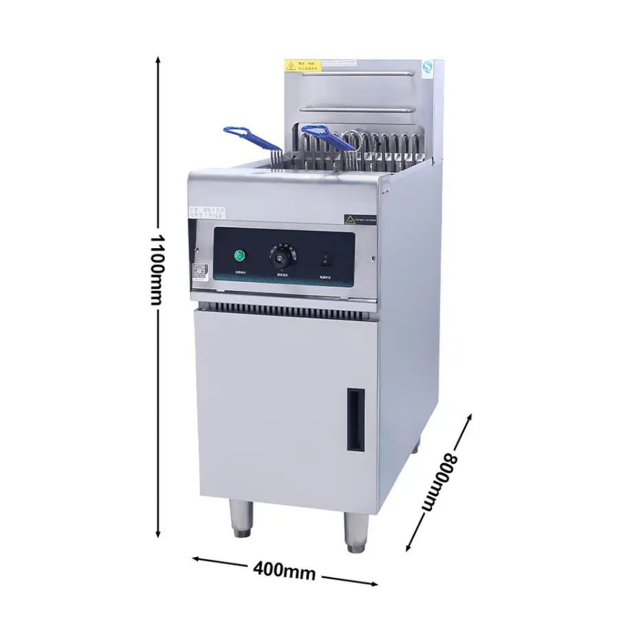 Wholesale 25L Stainless Steel Free Standing Commercial Fryer Heavy Duty Chips Electric Deep Open Fryer — image 6