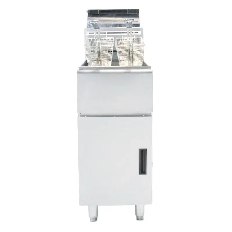 Hot Selling Stainless Steel 24L Chicken Pressure Professional Deep Fryer Lp Gas Fryer With Single Tank — image 3