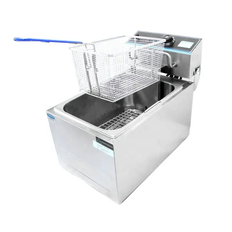 Commercial Counter Top Wholesale Electric Deep Fryer Commercial Use Ventless Electric Fryer With Hood — image 4