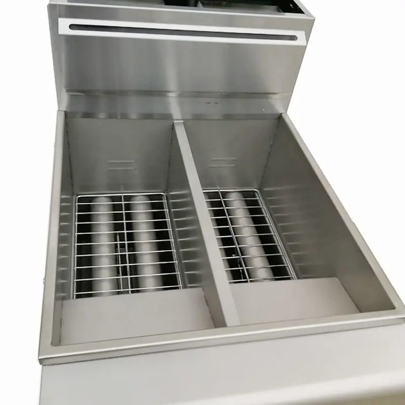Manufacturer Heavy Duty Double Chip Fryer Automatic Deep Friers Fryer Gas for Fast Food Restaurant — image 7