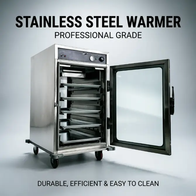 5 Layer Glass Doors Stainless Electric Food Warmer Cabinet Trolley Heated Food Holding Cabinet With Timer — view 1
