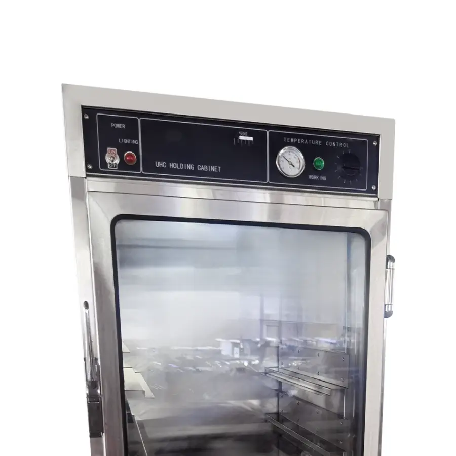 5 Layer Glass Doors Stainless Electric Food Warmer Cabinet Trolley Heated Food Holding Cabinet With Timer — image 4