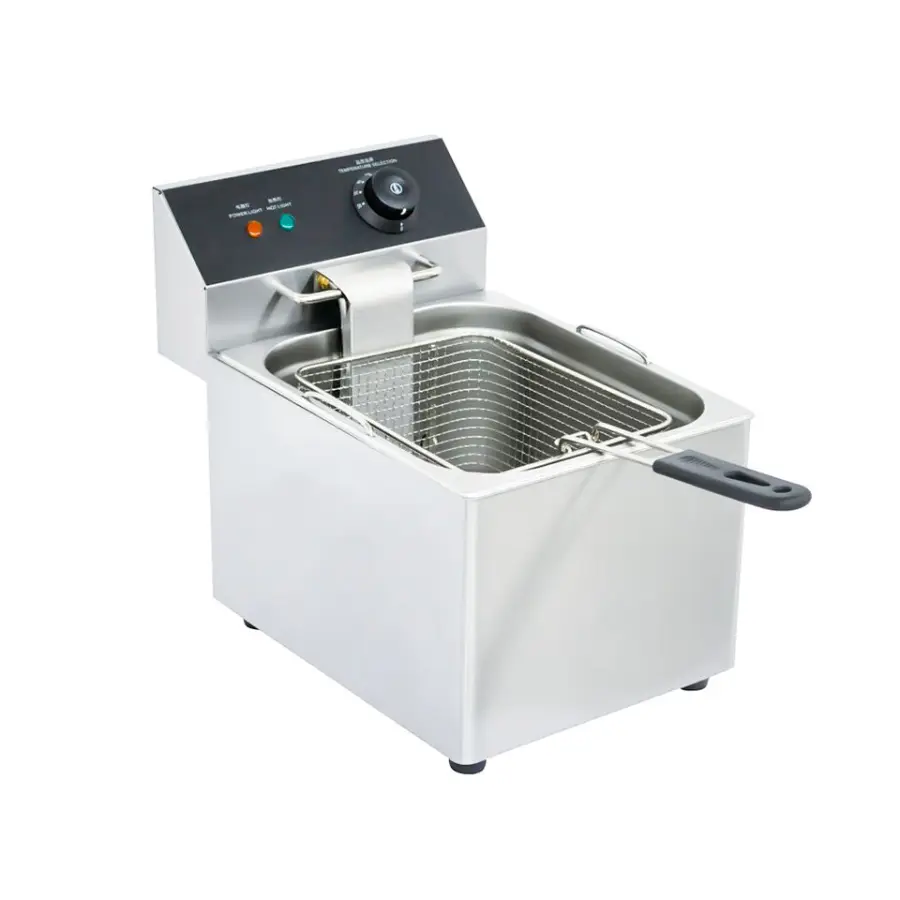 Kitchen Equipment 8L Electric Silver Counter Top Deep Fryer for Restaurant — image 6