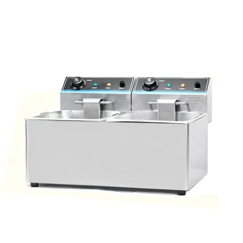 High Quality Thermostat Commercial Tabletop Electric Fryer Small Deep Fat Fresh Chips Fryer — view 1