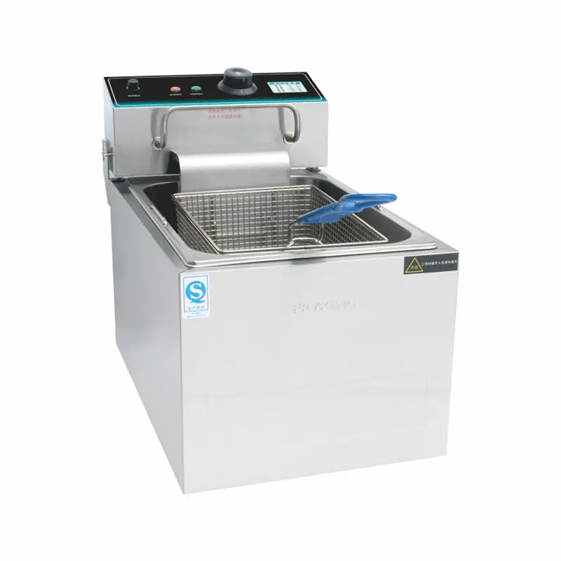 Customized 14L Single Tank Fast Food Deep Fryer Portable Potato Chips Commercial Deep Fryers Electric — view 1