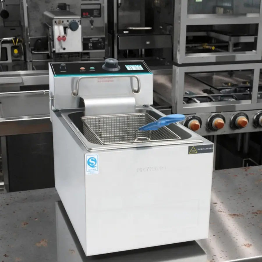 Customized 14L Single Tank Fast Food Deep Fryer Portable Potato Chips Commercial Deep Fryers Electric — image 5