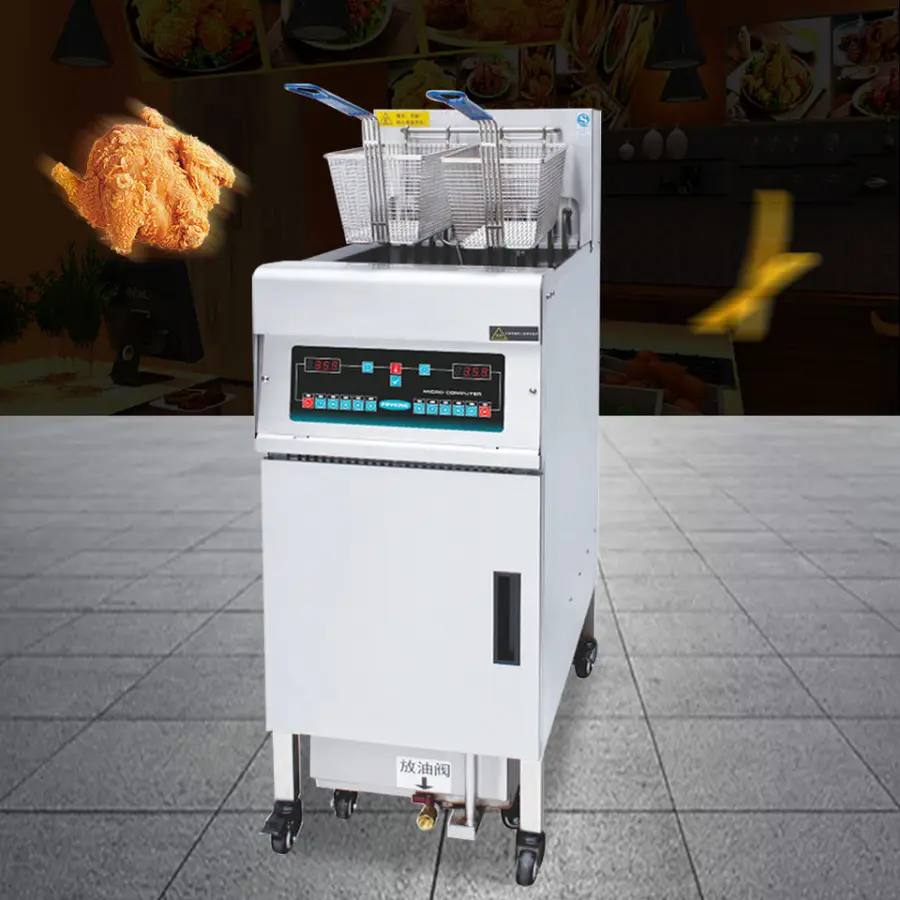 Professional Food Grade 28L Commercial Turkey Fryer Tornado Potato Deep Electric Fryer Machine — view 1