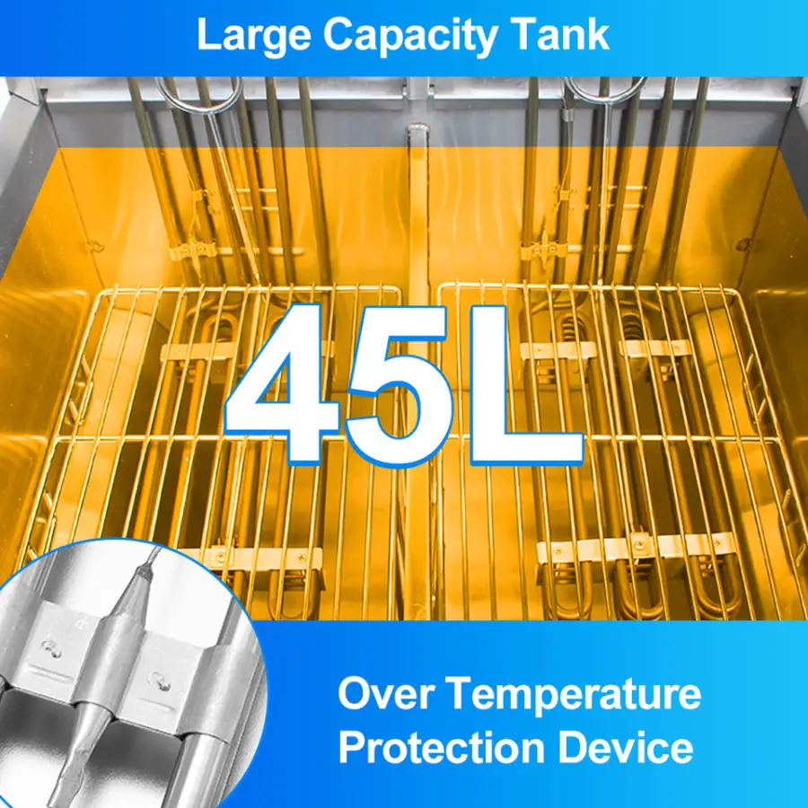 Top Selling Heavy Duty 45L Single Tank Stainless Fryer Electric Deep Oil Fryer for Restaurant — image 4