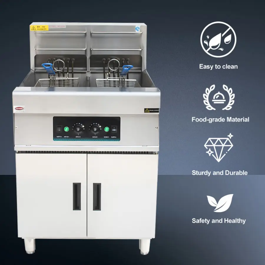 Top Selling Heavy Duty 45L Single Tank Stainless Fryer Electric Deep Oil Fryer for Restaurant — image 5