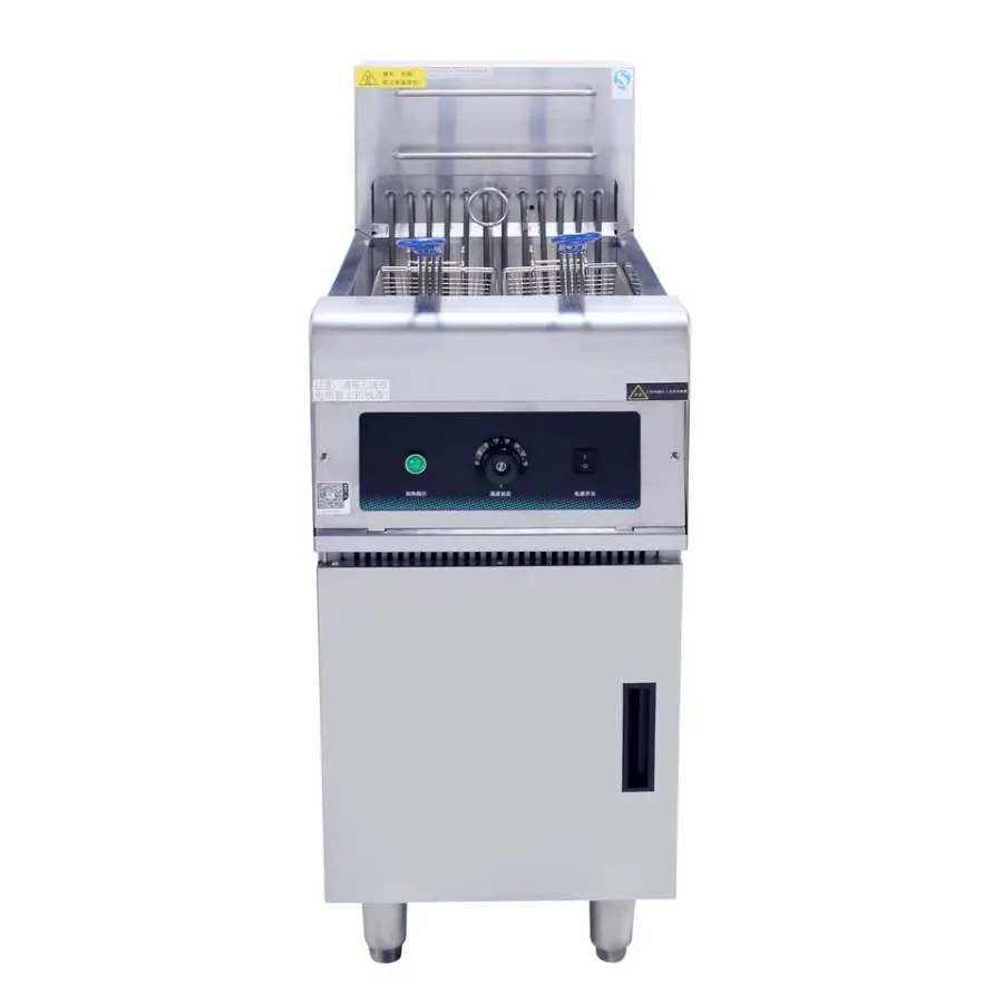 Wholesales 25L Single Tank Restaurant Equipment Fryers Stainless Free Standing Electric Deep Fryer — image 3