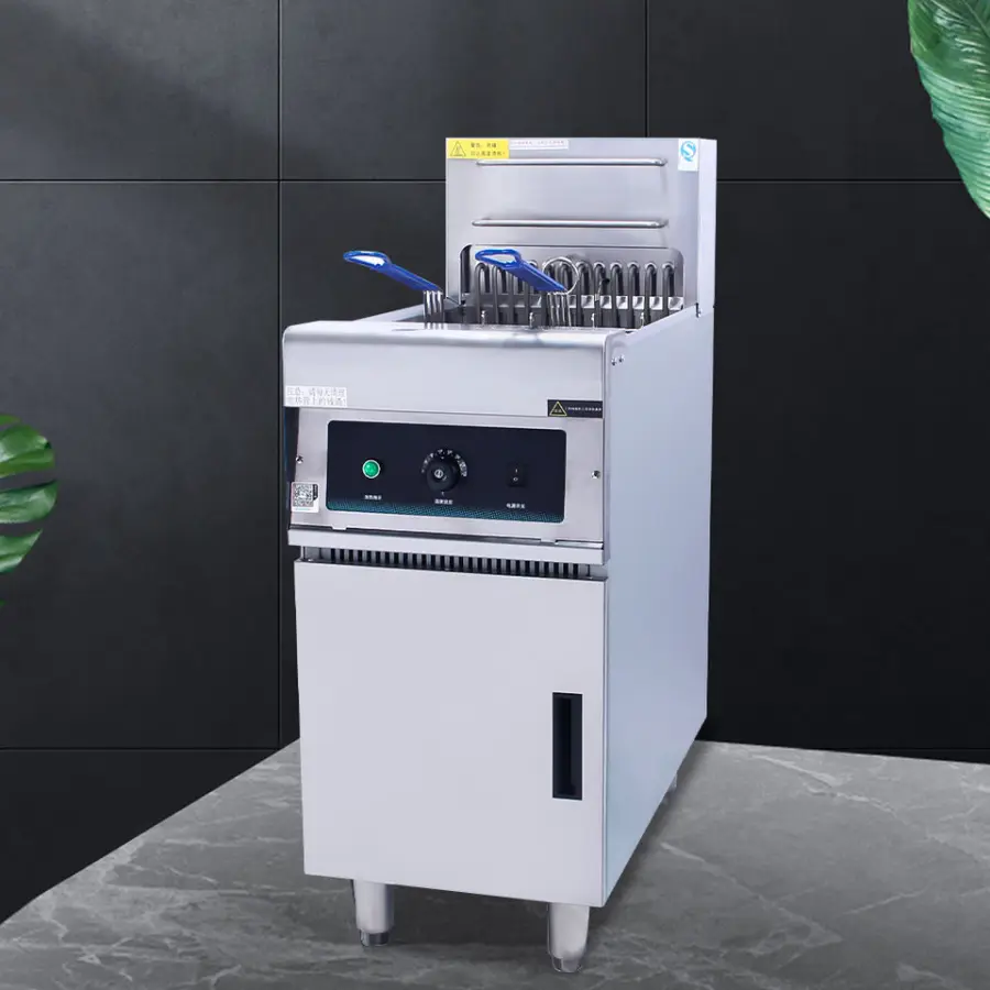 Wholesales 25L Single Tank Restaurant Equipment Fryers Stainless Free Standing Electric Deep Fryer — image 7