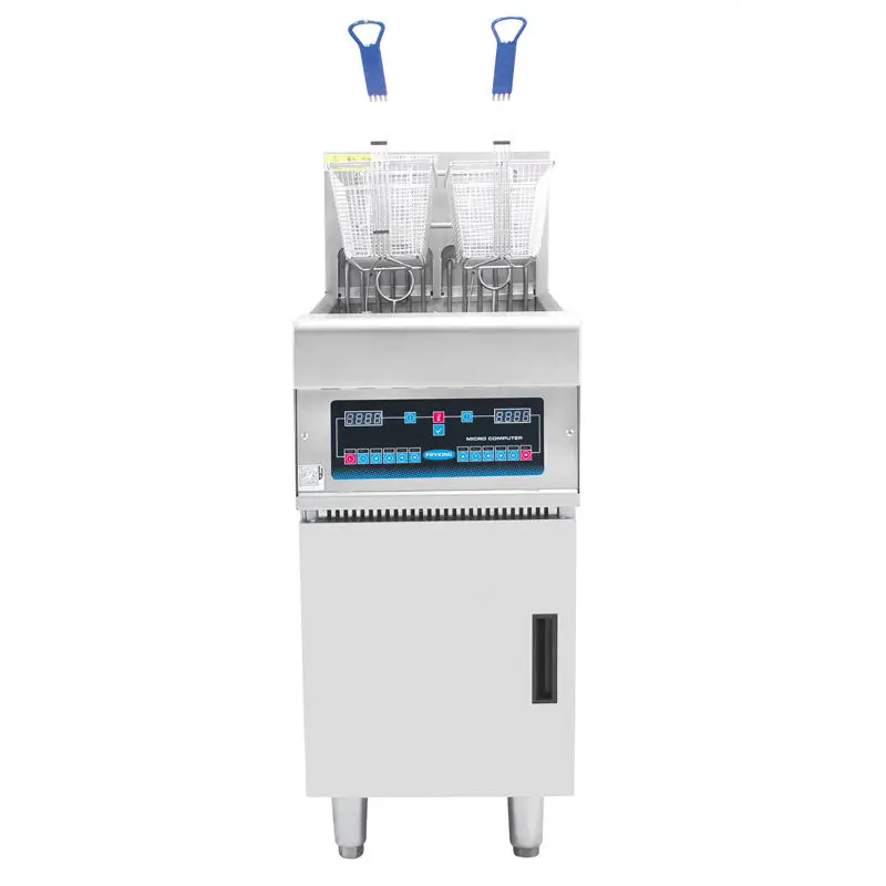 New Product Double Tank Commercial Fries Deep Fryer Stainless Steel Kitchen Custom Deep Fryer — view 1