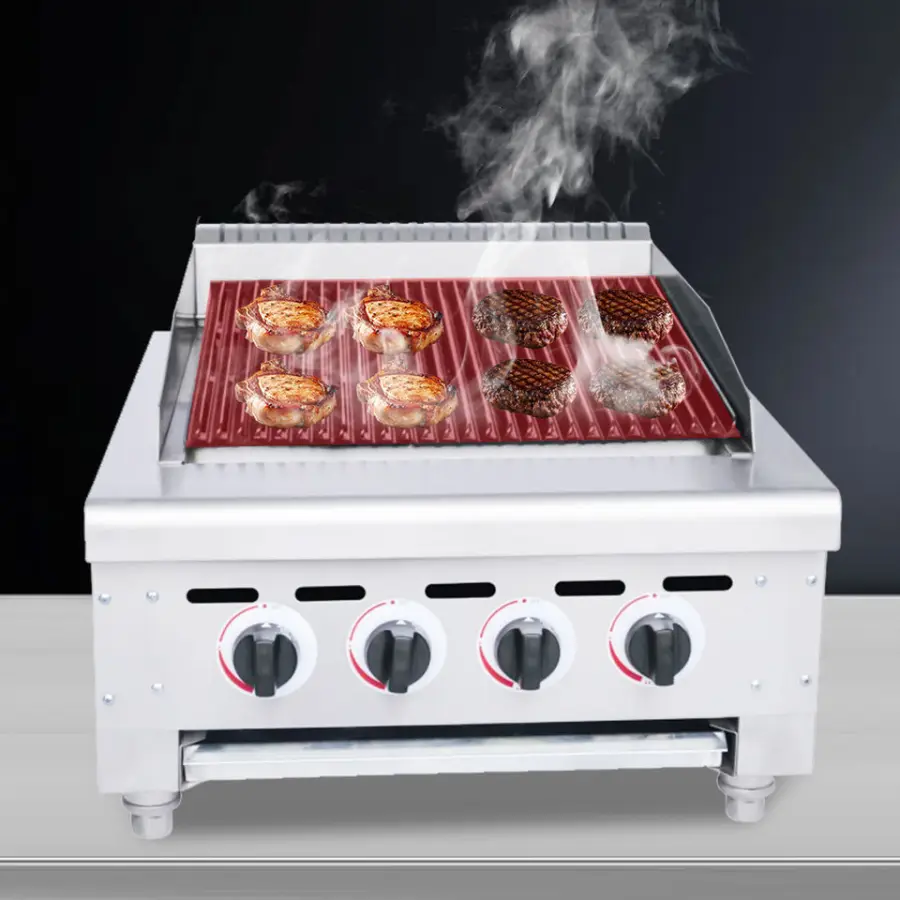 Hot Selling Easy Clean Factory Price International Popular BBQ Steak Cooking Grill Stone Lava Rock Grill for Restaurant — image 3