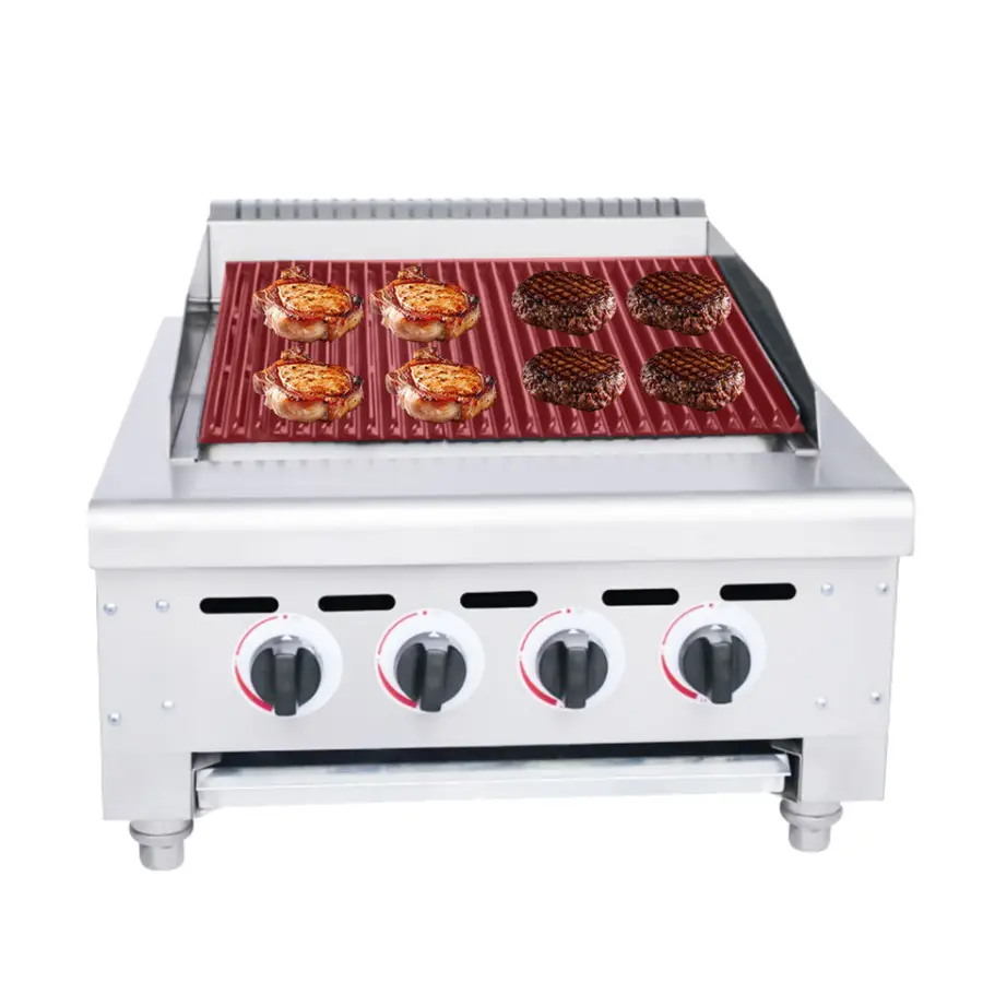 Hot Selling Easy Clean Factory Price International Popular BBQ Steak Cooking Grill Stone Lava Rock Grill for Restaurant — image 6