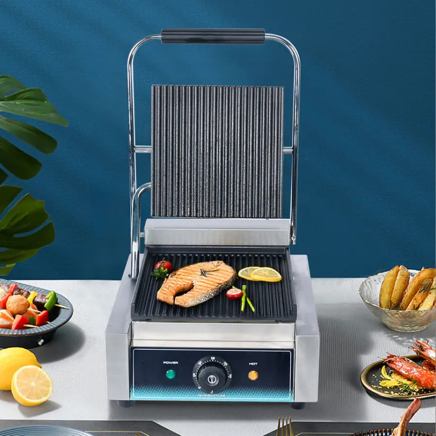 Wholesale Electric Flat Indoor Industrial Panini Grill Commercial Presse Panini for Household — view 1