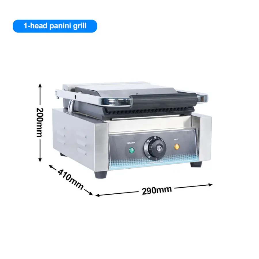 Preferential Detachable Flat Industrial Panini Contact Grill Commercial Sandwich Grill Machine for Bakery — image 5