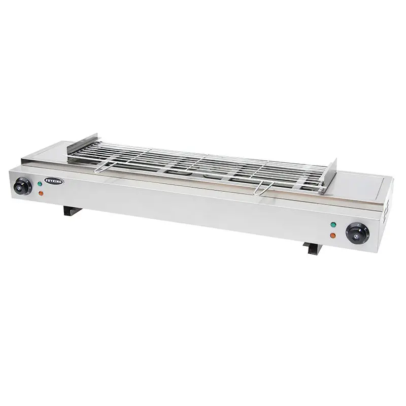 Dual Cooking Functions Durable Grate Stainless Steel Griddle Table Grill for Commercial Kitchen — image 3