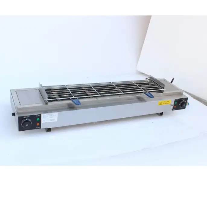 Dual Cooking Functions Durable Grate Stainless Steel Griddle Table Grill for Commercial Kitchen — image 7