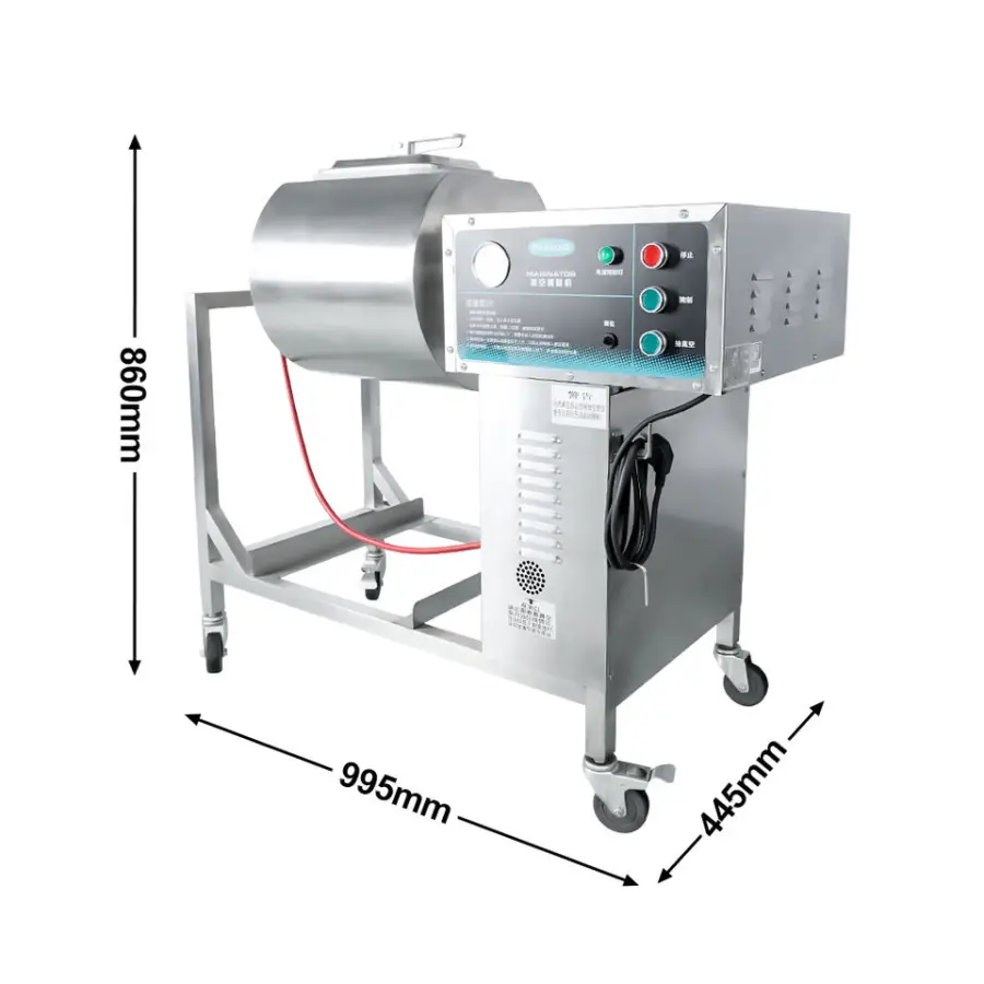 Professional Commercial Tumbler Vacuum Meat Marinator Chicken Marinator Machine With Overload Protector — image 4