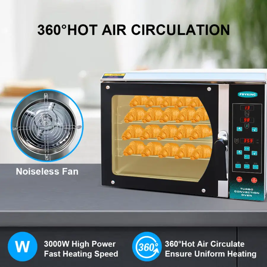 Best Selling 220V Countertop Commercial Electric Oven Convection Pizza Oven for Restaurant — image 3