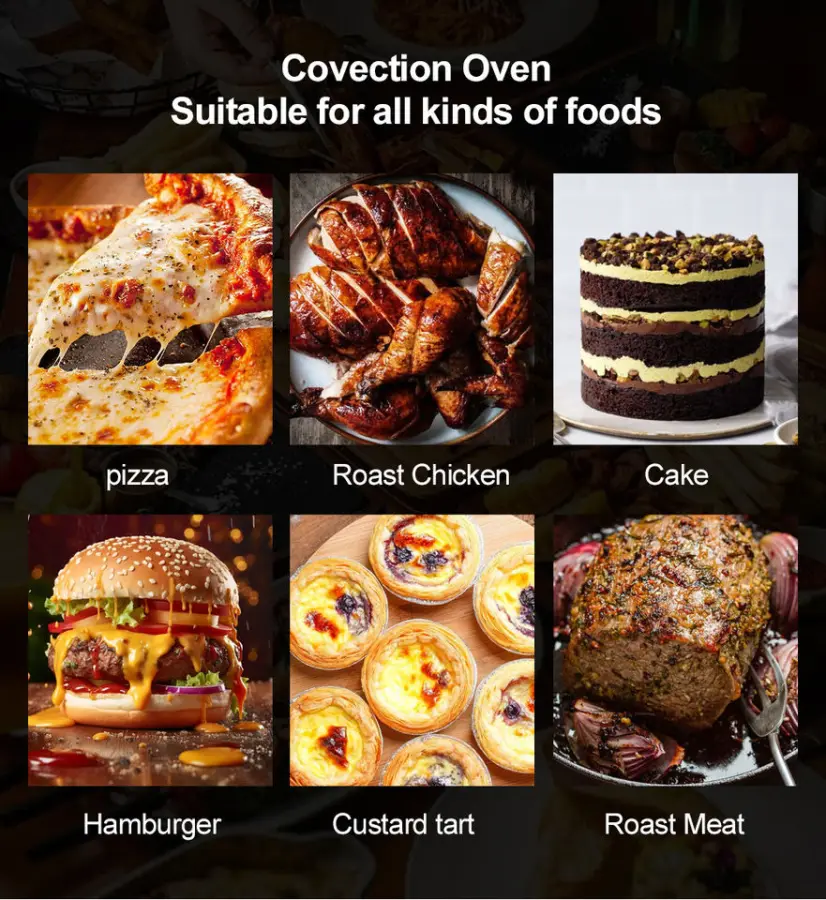Factory Supply Bread Microwave Hot Air Convection Oven Pizza Commercial Electric Oven for Home — image 7