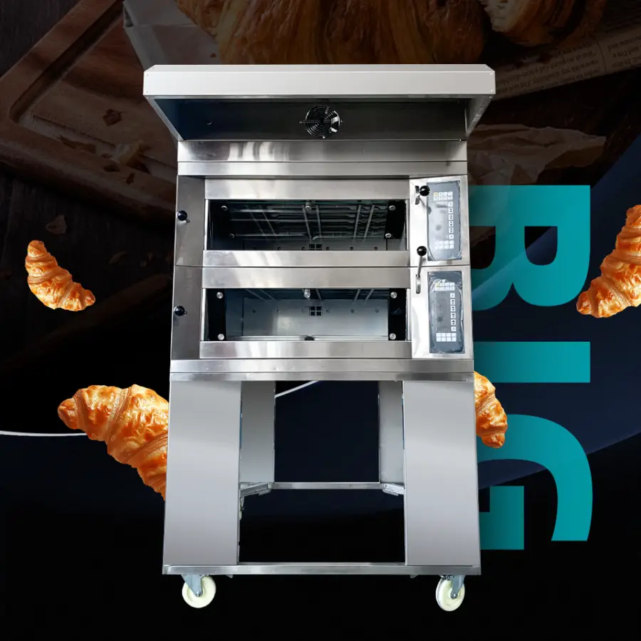 Stainless Steel Industrial Electric Convection Oven Large Capacity Commercial Pizza Bakery Oven for Sale — image 3